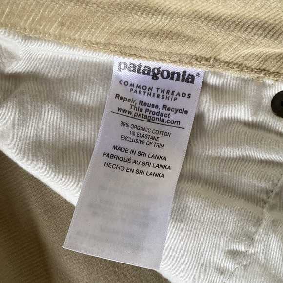 Patagonia tan low rise skinny leg corduroy pants - Picture 4 of 5